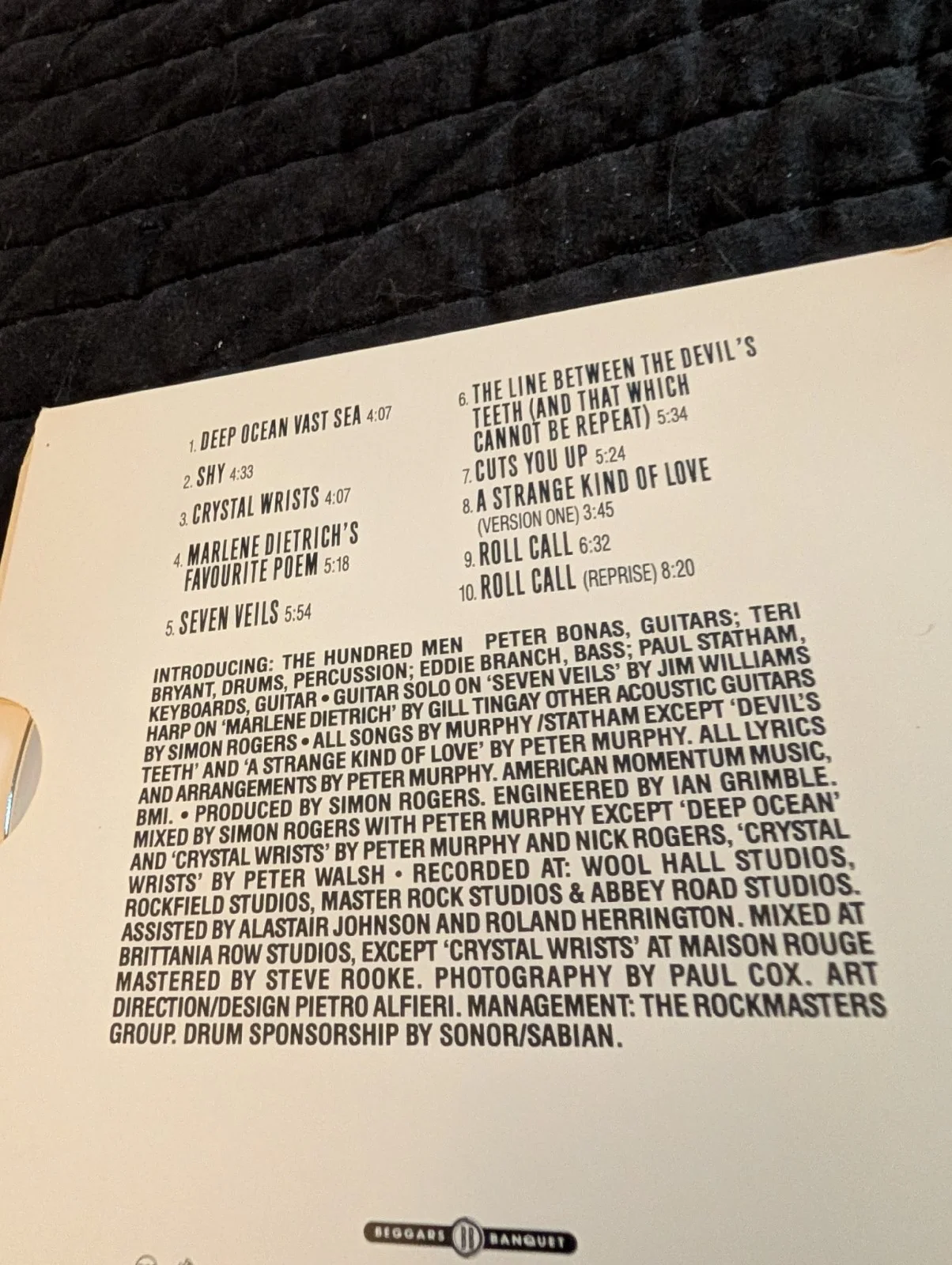 Peter Murphy Signed Deep Limited Pop Up Edition CD, image 4