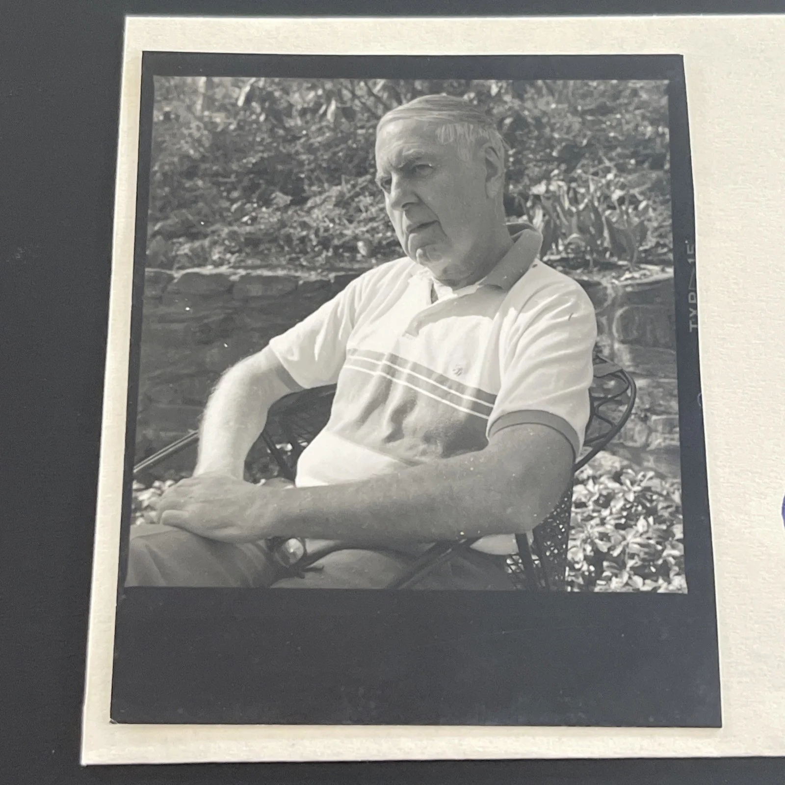 WILLIAM MEREDITH Pulitzer Prize Poet: Hand Signed Celebrity Photo 2 x 3-6” / KSK, image 2