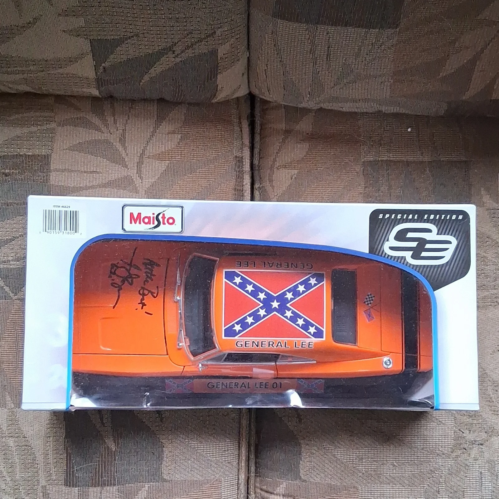 Dukes of Hazard General Lee Autographed Dodge Charger Tom Wopat, image 3