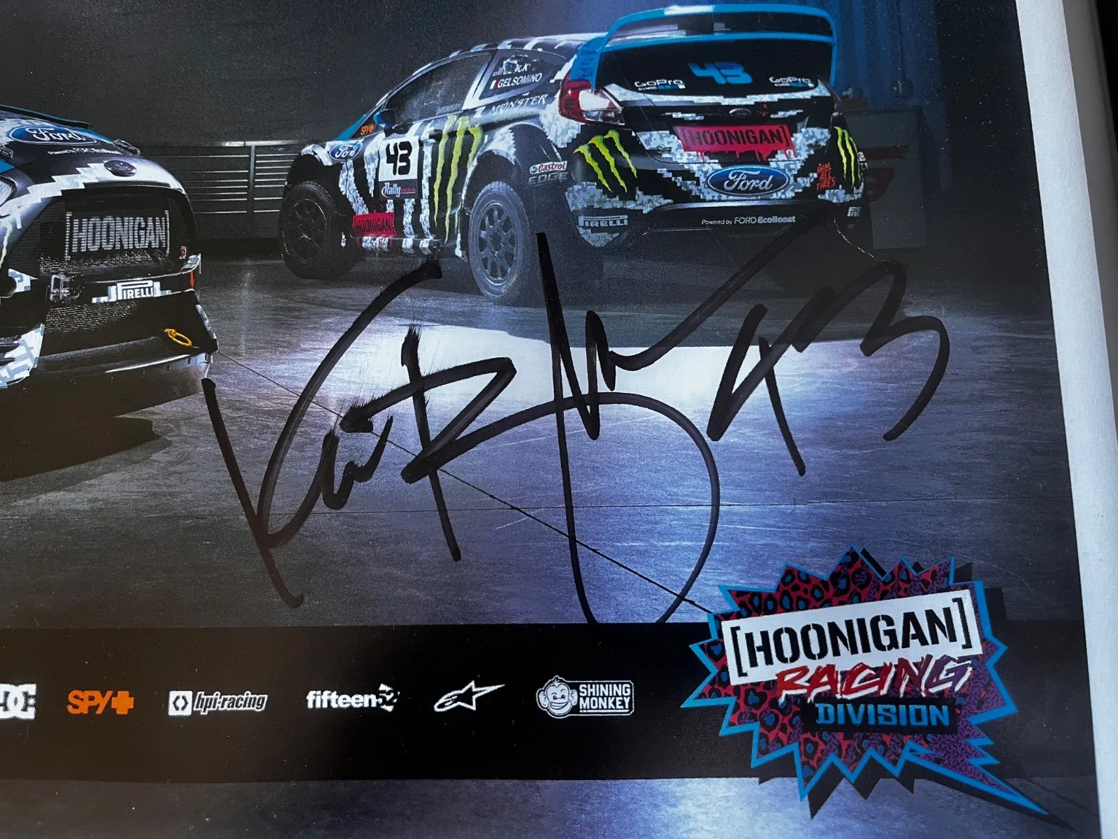 Ken Block — RARE Ken Block Signed Poster and Children’s Shirt, изображение 3
