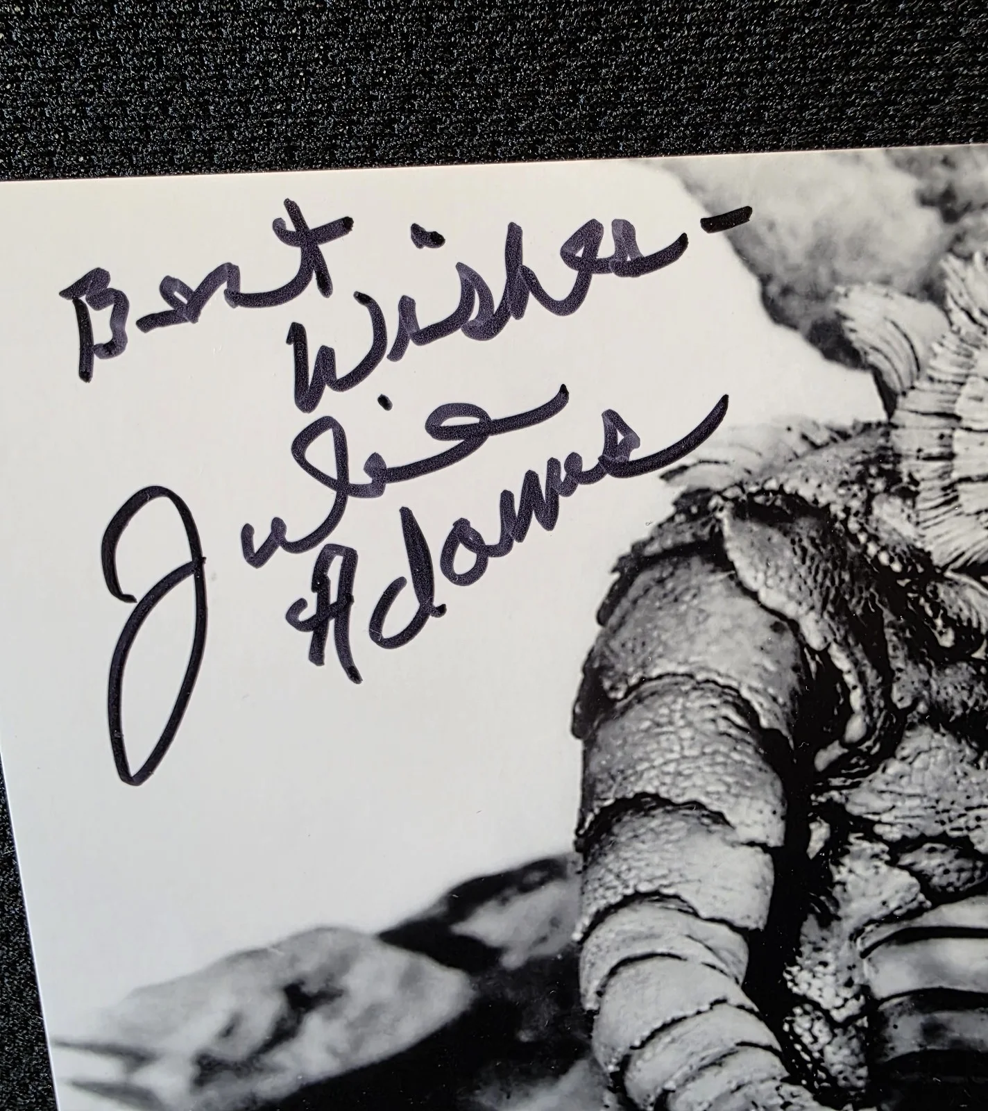 Julie Adams — Actress Julie Adams Autographed 8x10 Photo Creature of the Black Lagoon Movie, изображение 2