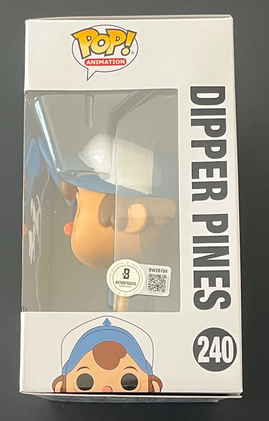 JASON RITTER SIGNED GRAVITY FALLS DIPPER PINES FUNKO w/EXACT PROOF & BECKETT COA, изображение 3