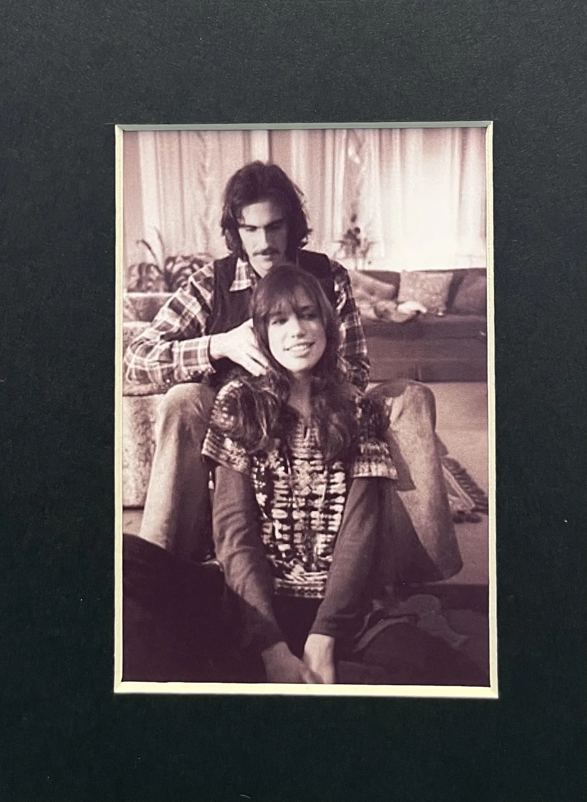JAMES TAYLOR AND CARLY SIMON 35mm Film Cell Mounted Display, изображение 2