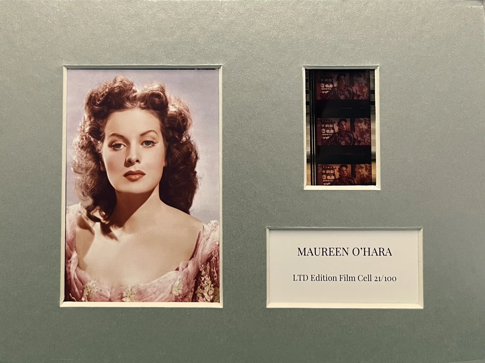 Maureen O’Hara. 35mm Film Cell Mounted Display, изображение 2