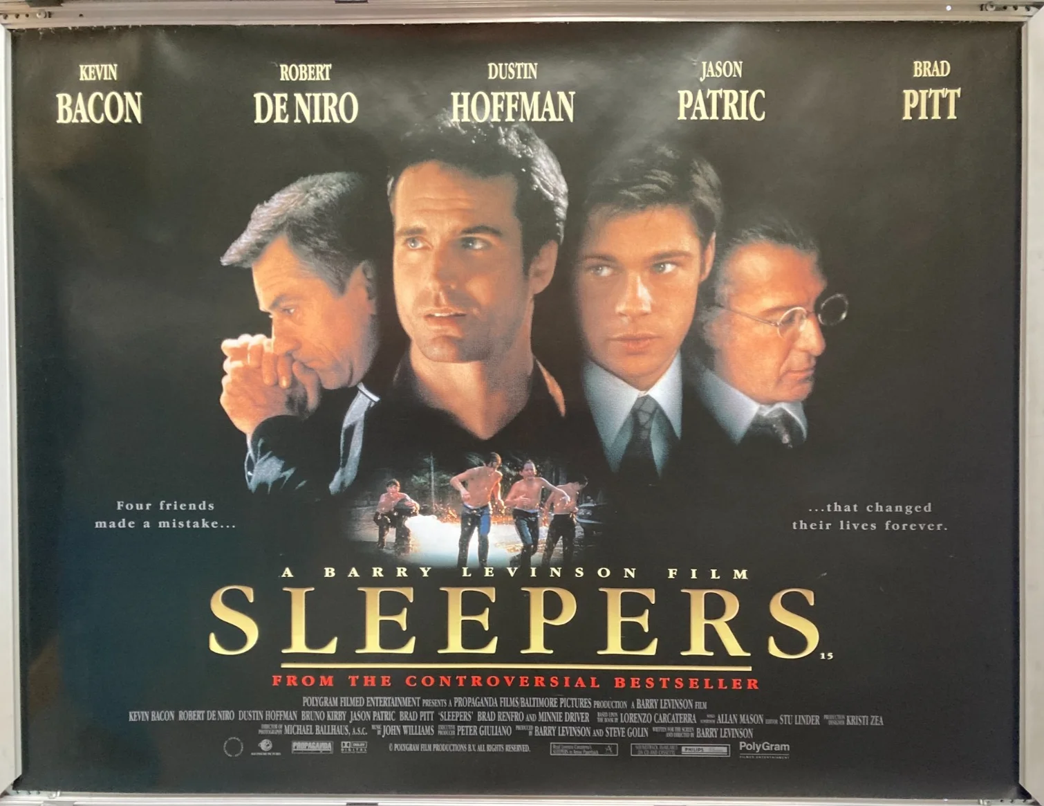 Cinema Poster: SLEEPERS 1997 (Quad) Robert De Niro Kevin Bacon Brad Pitt, изображение 2