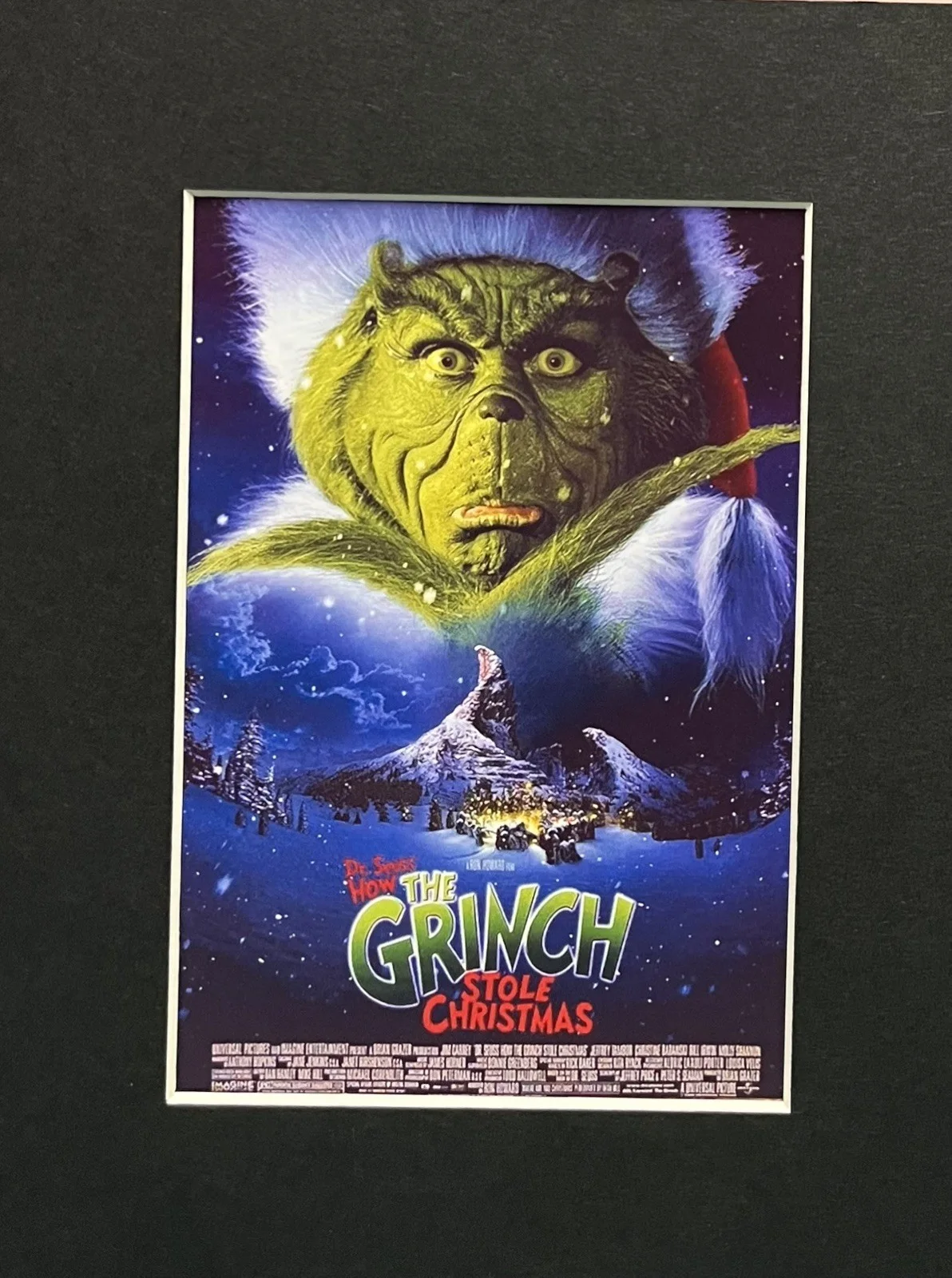 HOW THE GRINCH STOLE CHRISTMAS. 35mm Film Cell MOUNTED DISPLAY, изображение 2