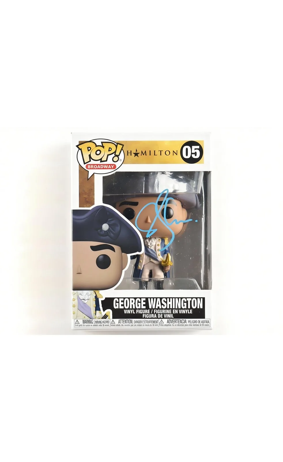 Christopher Jackson — Christopher Jackson Signed Hamilton George Washington Funko Pop Vinyl Figure, image 2