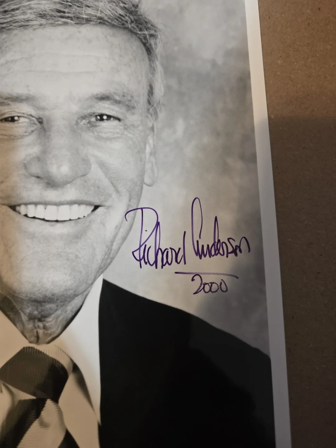 Richard Anderson: Hand Signed Celebrity Photograph 8 x 10 Inches, image 2