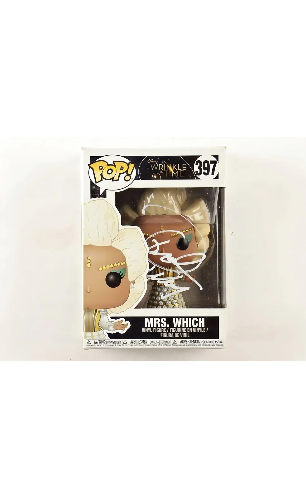 Oprah Winfrey — Oprah Winfrey Signed A Wrinkle In Time Mrs Which Funko Pop Vinyl Figure, image 2