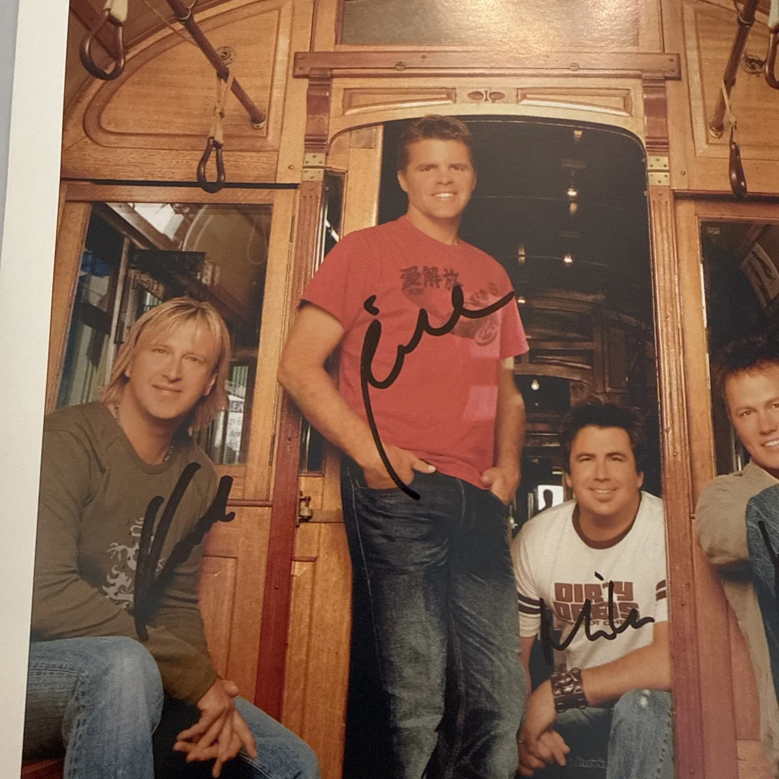 Lonestar Signed Group Photo Color 2004 Publicity Photo 8X10, изображение 2