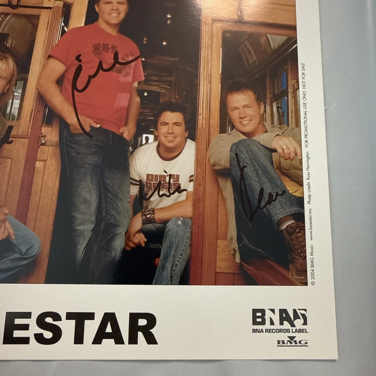 Lonestar Signed Group Photo Color 2004 Publicity Photo 8X10, изображение 4