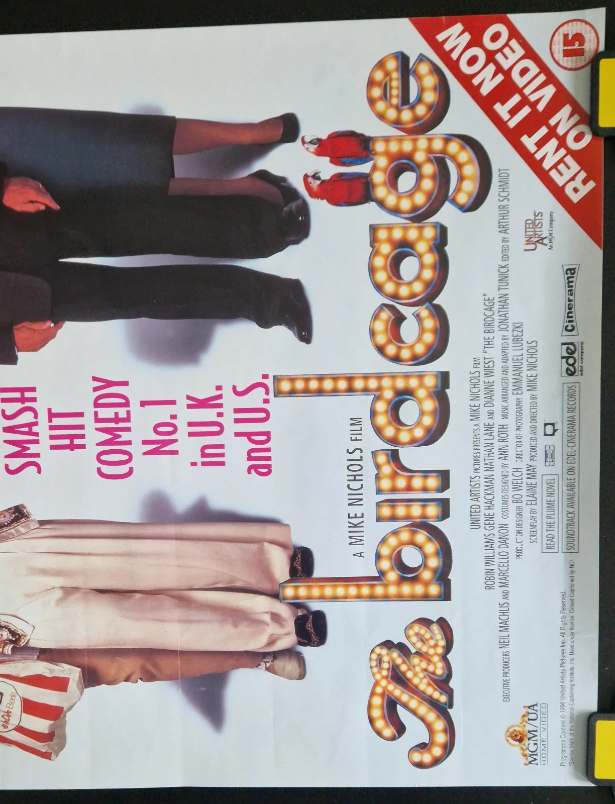 The Birdcage 1996 VHS Video Store Promo Poster – A2, изображение 3
