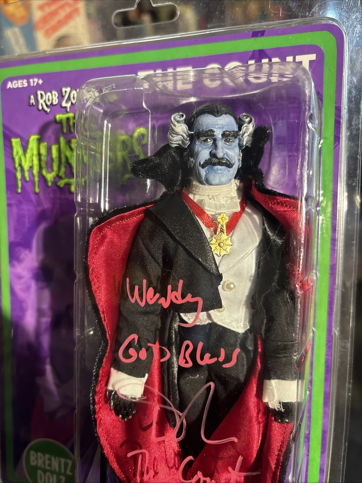 Daniel Roebuck — Rob Zombie's Munsters The Count Action Figure signed By Daniel Roebuck, image 2