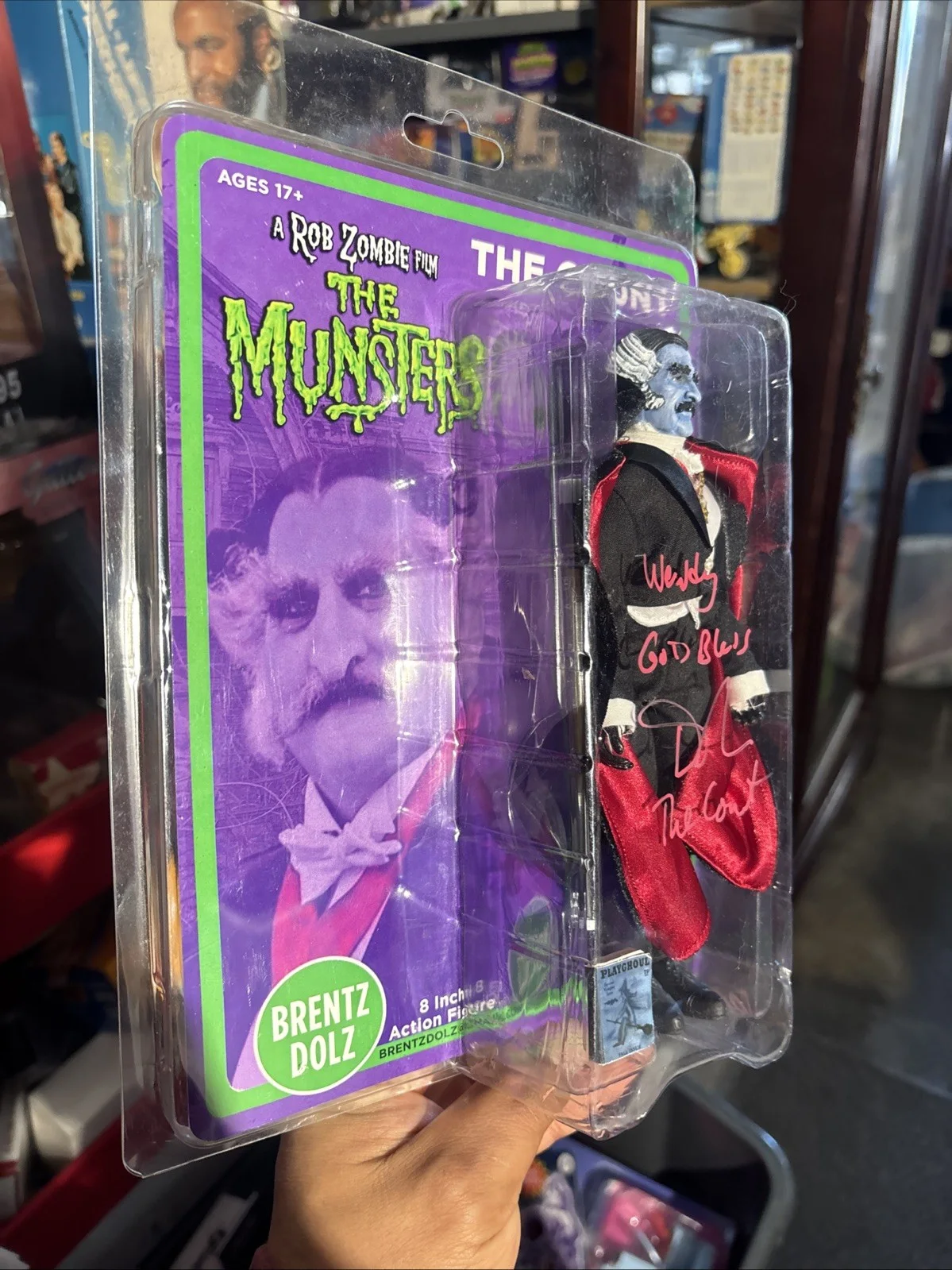 Daniel Roebuck — Rob Zombie's Munsters The Count Action Figure signed By Daniel Roebuck, image 4
