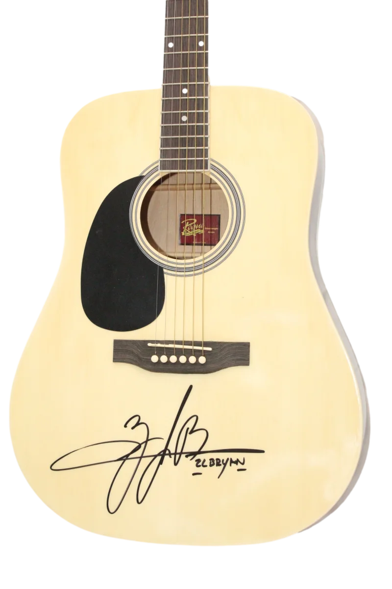 Zach Bryan — Zach Bryan Signed Autograph Acoustic Guitar - American Heartbreak w/ JSA COA