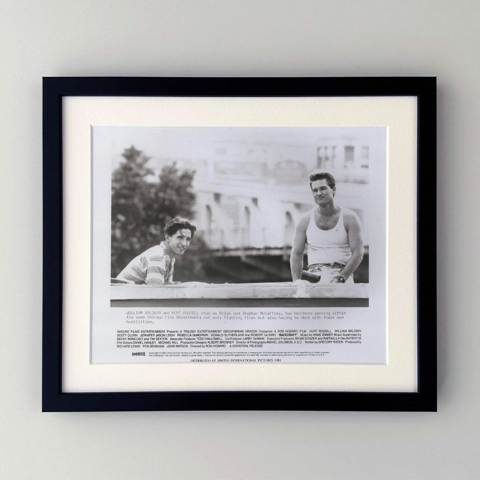 Backdraft (1990) Press Publicity Still - Framed, image 2