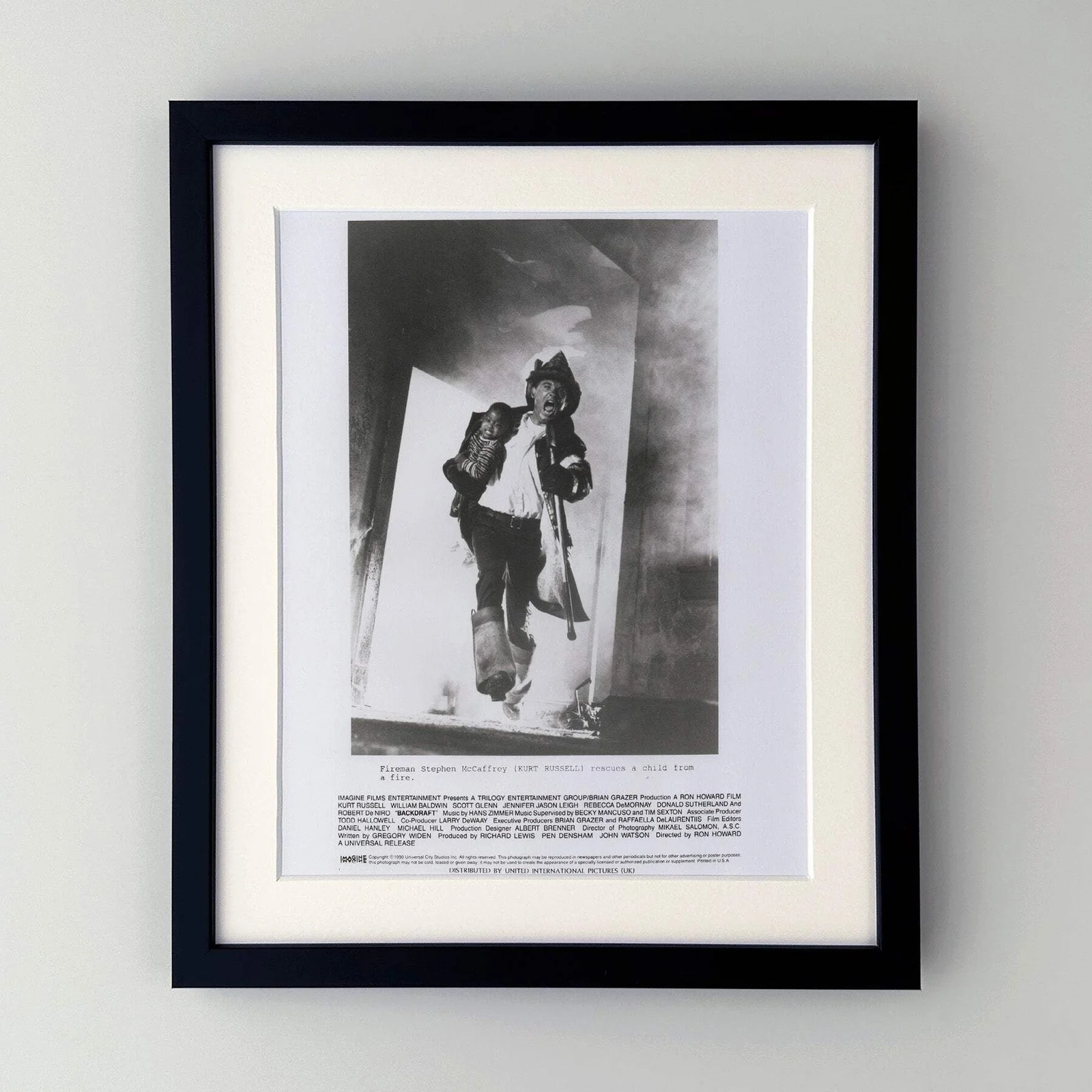 Backdraft (1990) Press Publicity Still - Framed, image 2