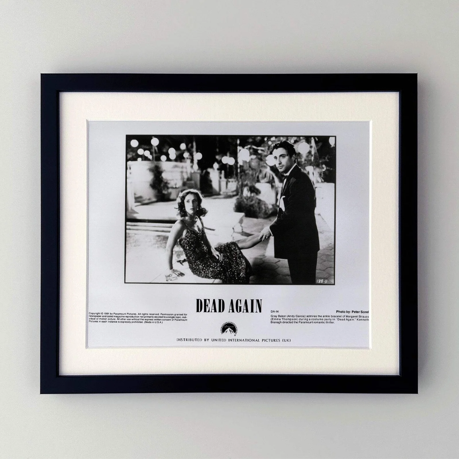 Dead Again (1991) Press Publicity Still - Framed, image 2