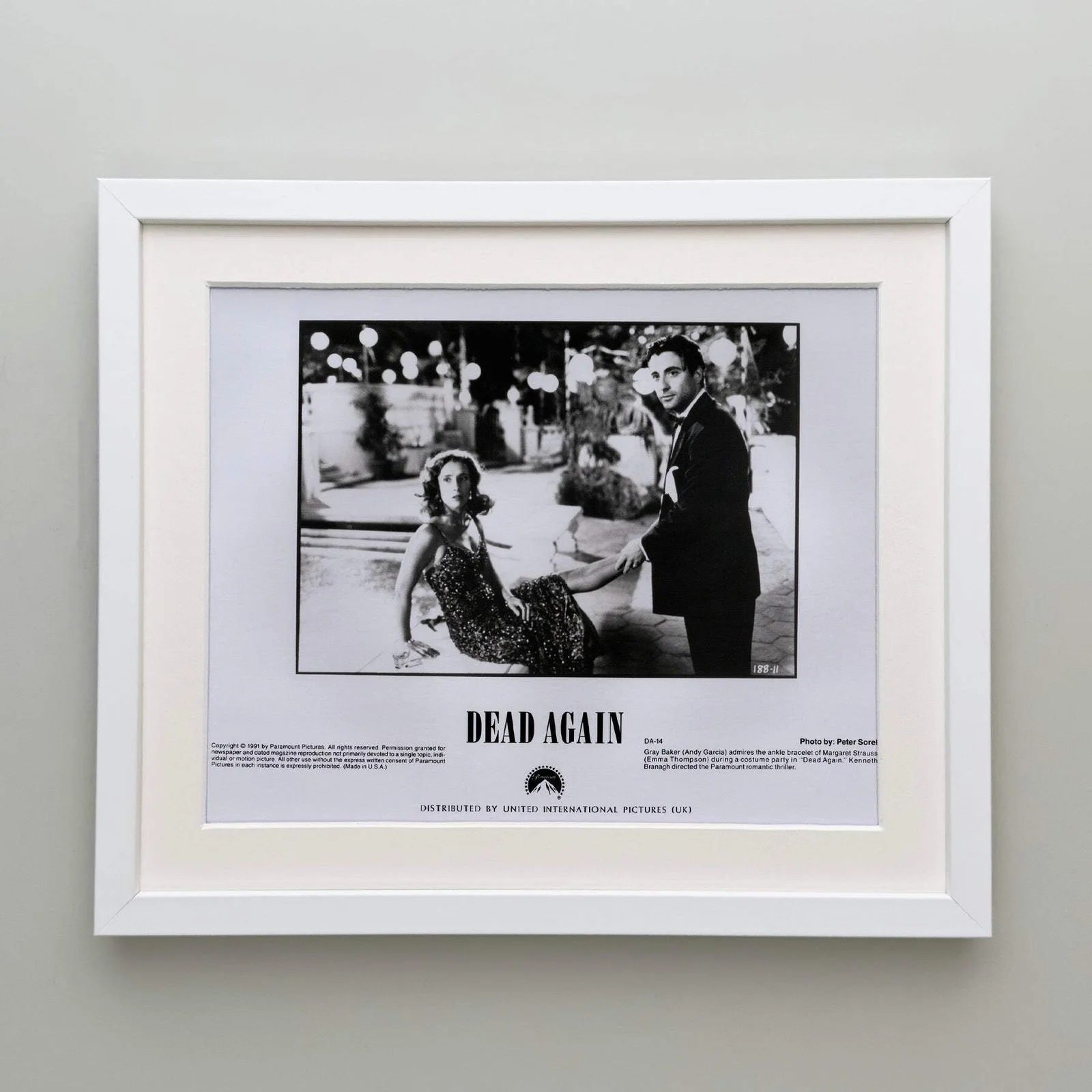 Dead Again (1991) Press Publicity Still - Framed, image 4