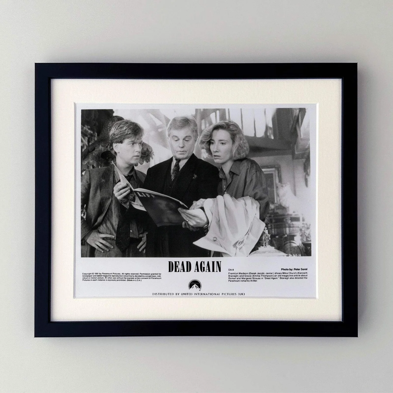 Dead Again (1991) Press Publicity Still - Framed, image 2