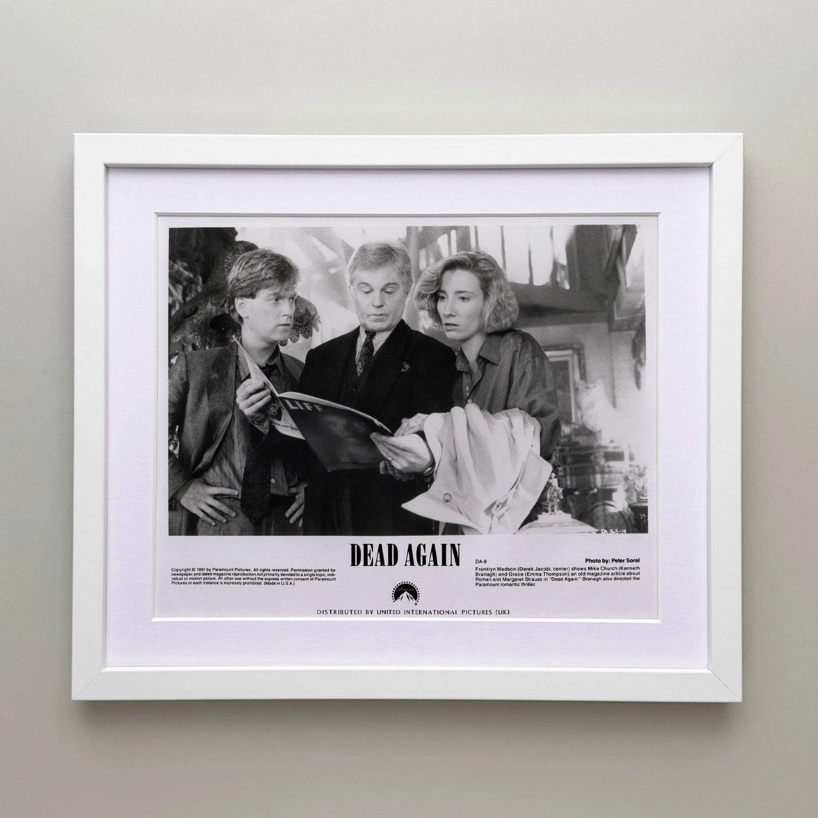 Dead Again (1991) Press Publicity Still - Framed, image 3