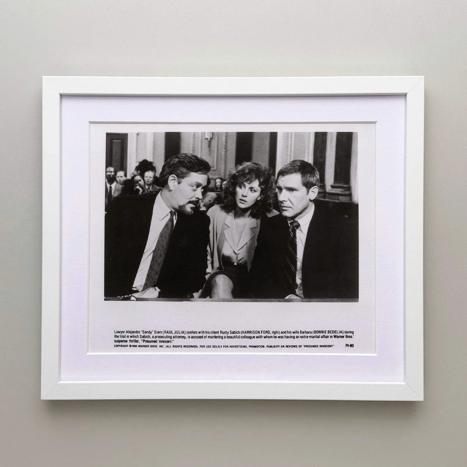 Presumed Innocent (1990) Press Publicity Still - Framed, image 3