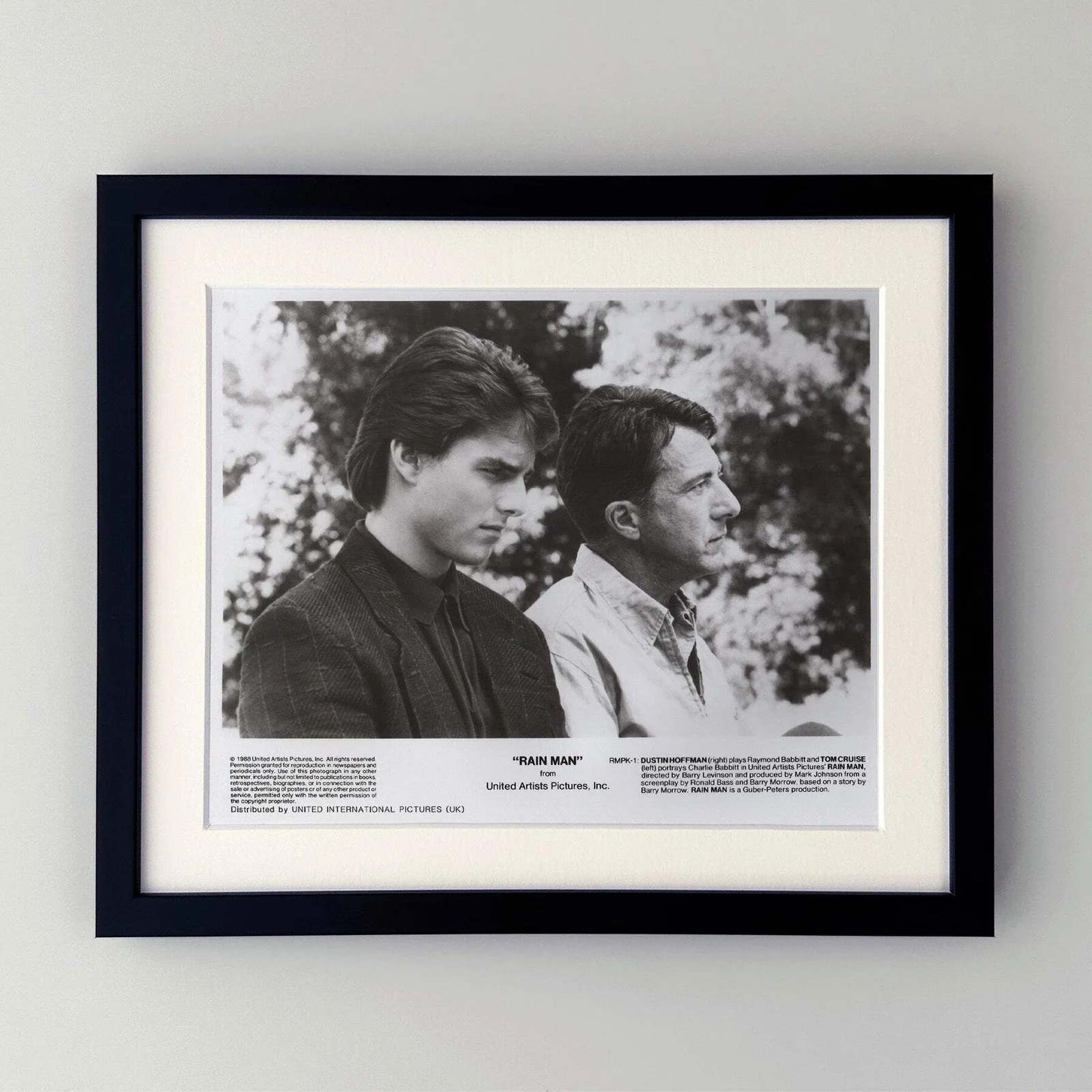 Rain Man (1988) Press Publicity Still - Framed, image 2