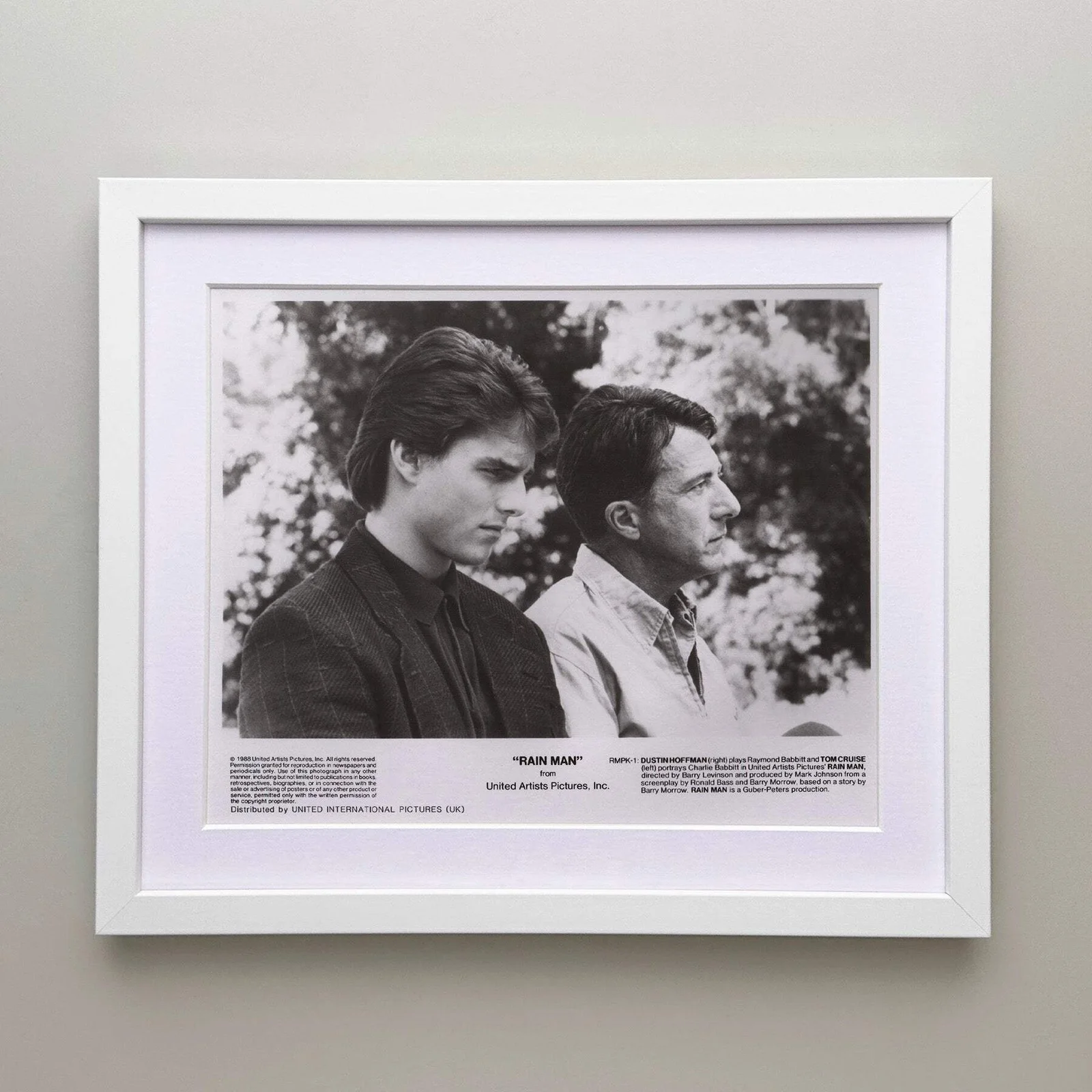 Rain Man (1988) Press Publicity Still - Framed, image 3
