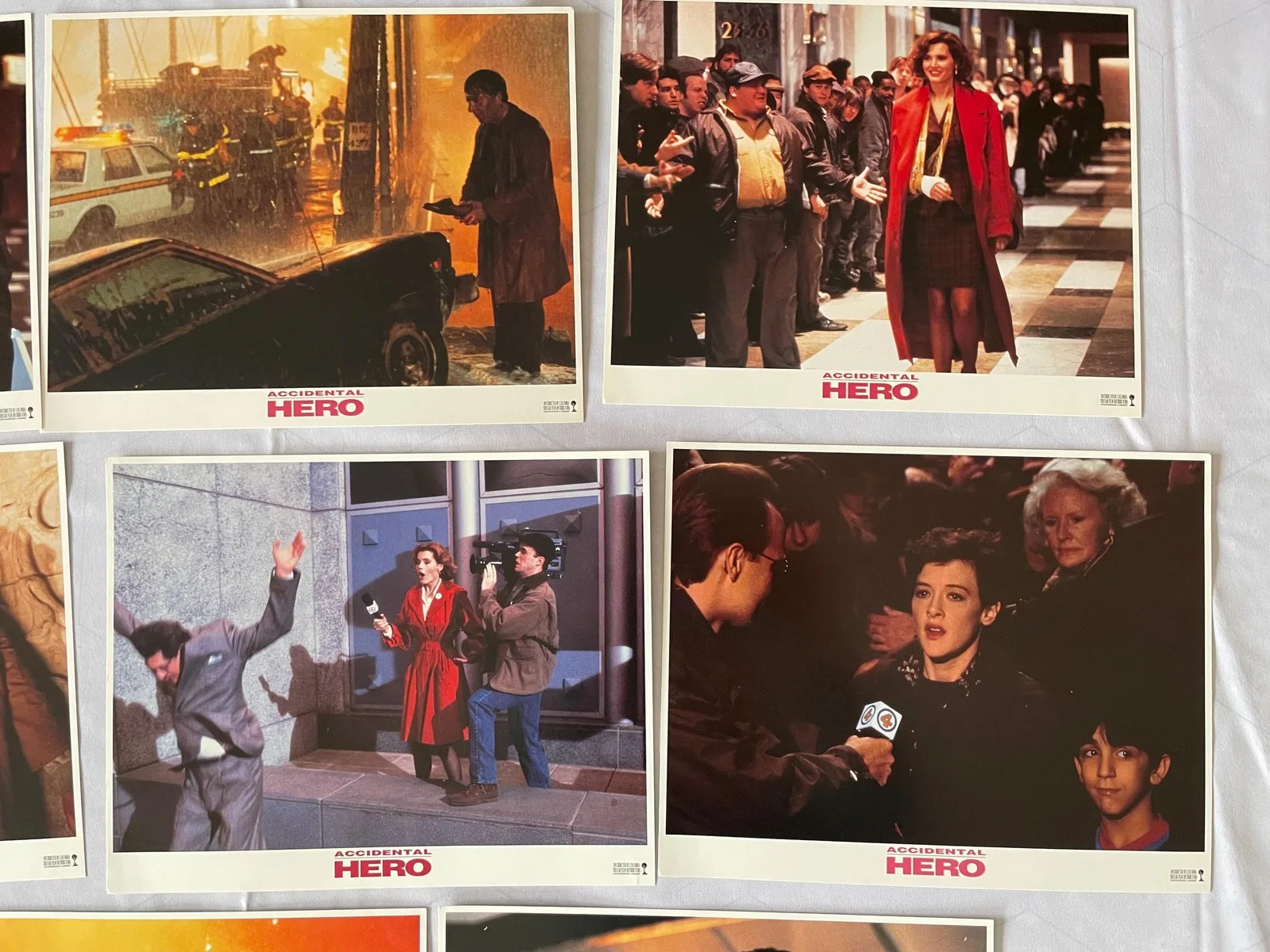 ACCIDENTAL HERO (1993) Original Lobby Cards x 8, image 2