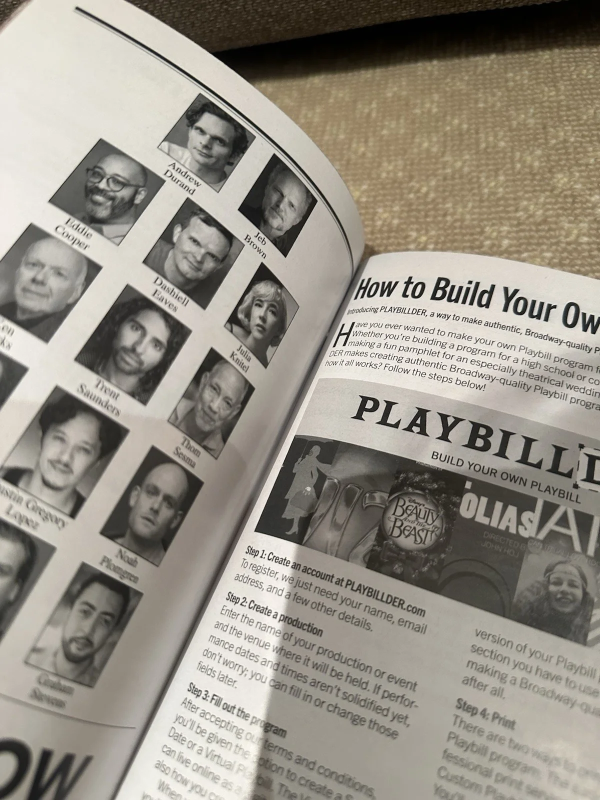 Dead Outlaw Entire OBC Signed Broadway Playbill Andrew Durand, изображение 2