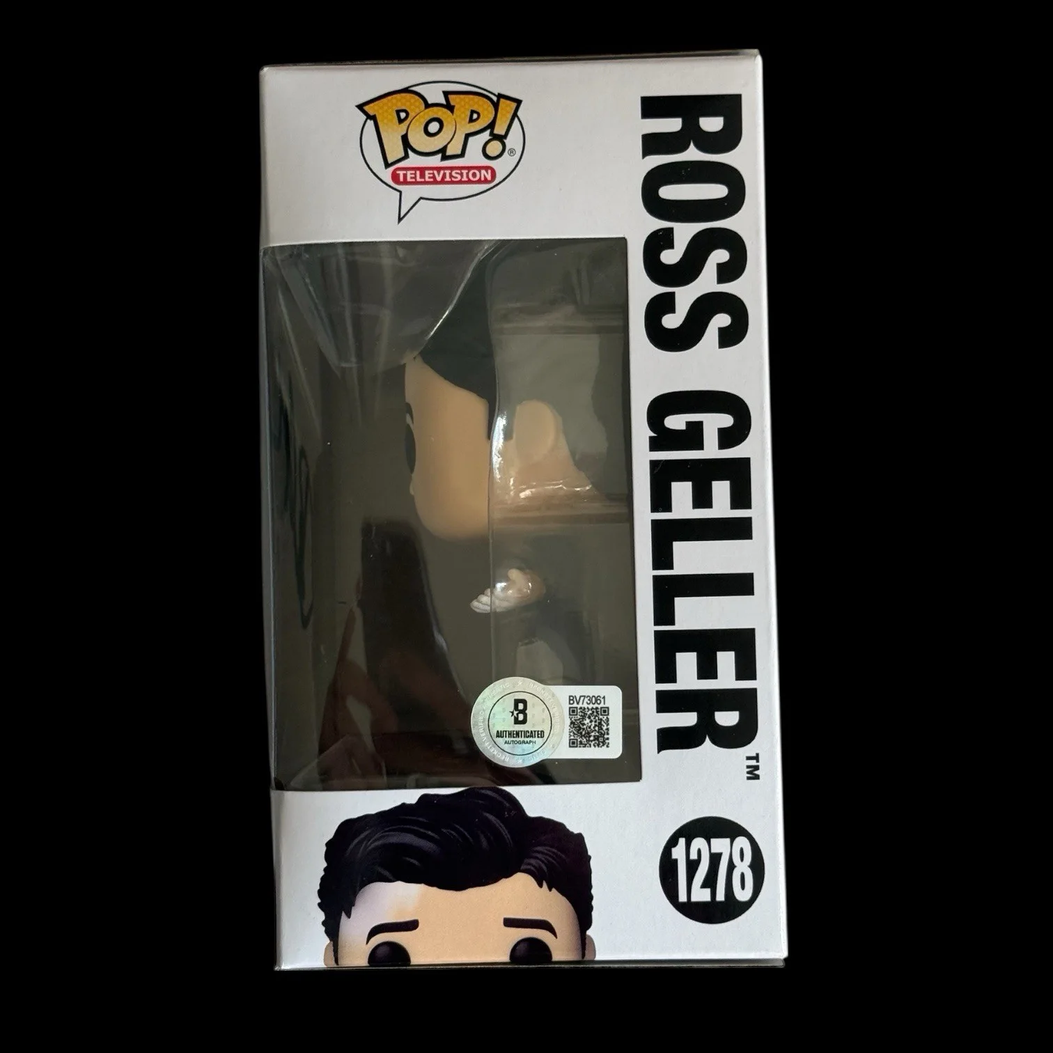 David Schwimmer Signed Ross Geller Funko Pop #1278 BAS Beckett COA Friends, изображение 2