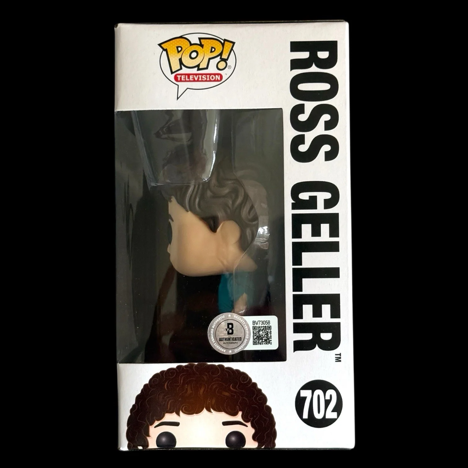 David Schwimmer Signed Ross Geller Funko Pop #702 BAS Beckett COA Friends, image 2