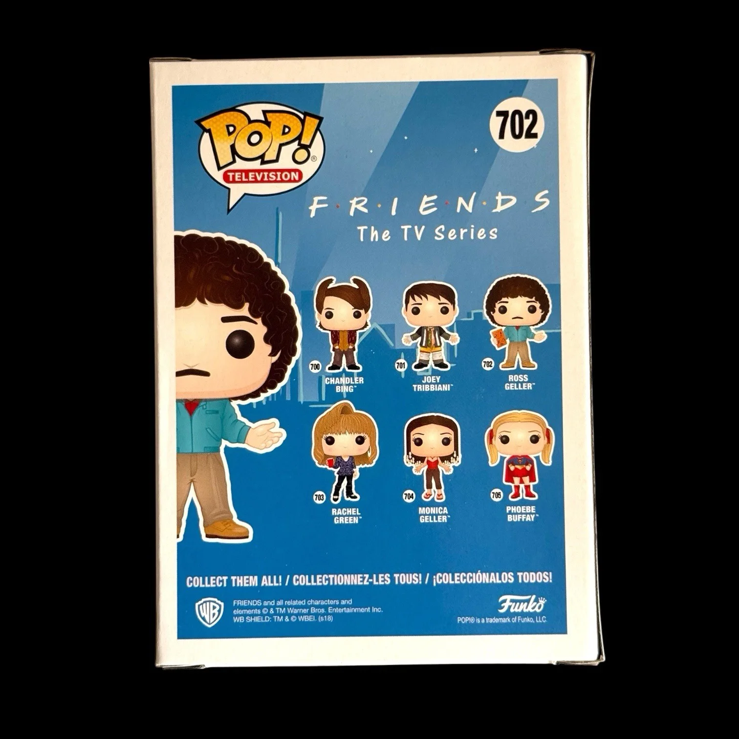 David Schwimmer Signed Ross Geller Funko Pop #702 BAS Beckett COA Friends, image 3
