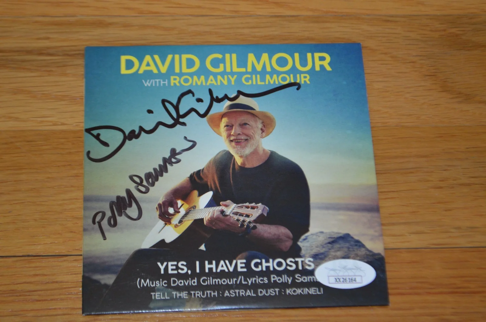 David Gilmour / Polly Samson Autographed "Yes, I Have Ghosts" CD with JSA LOA, image 2
