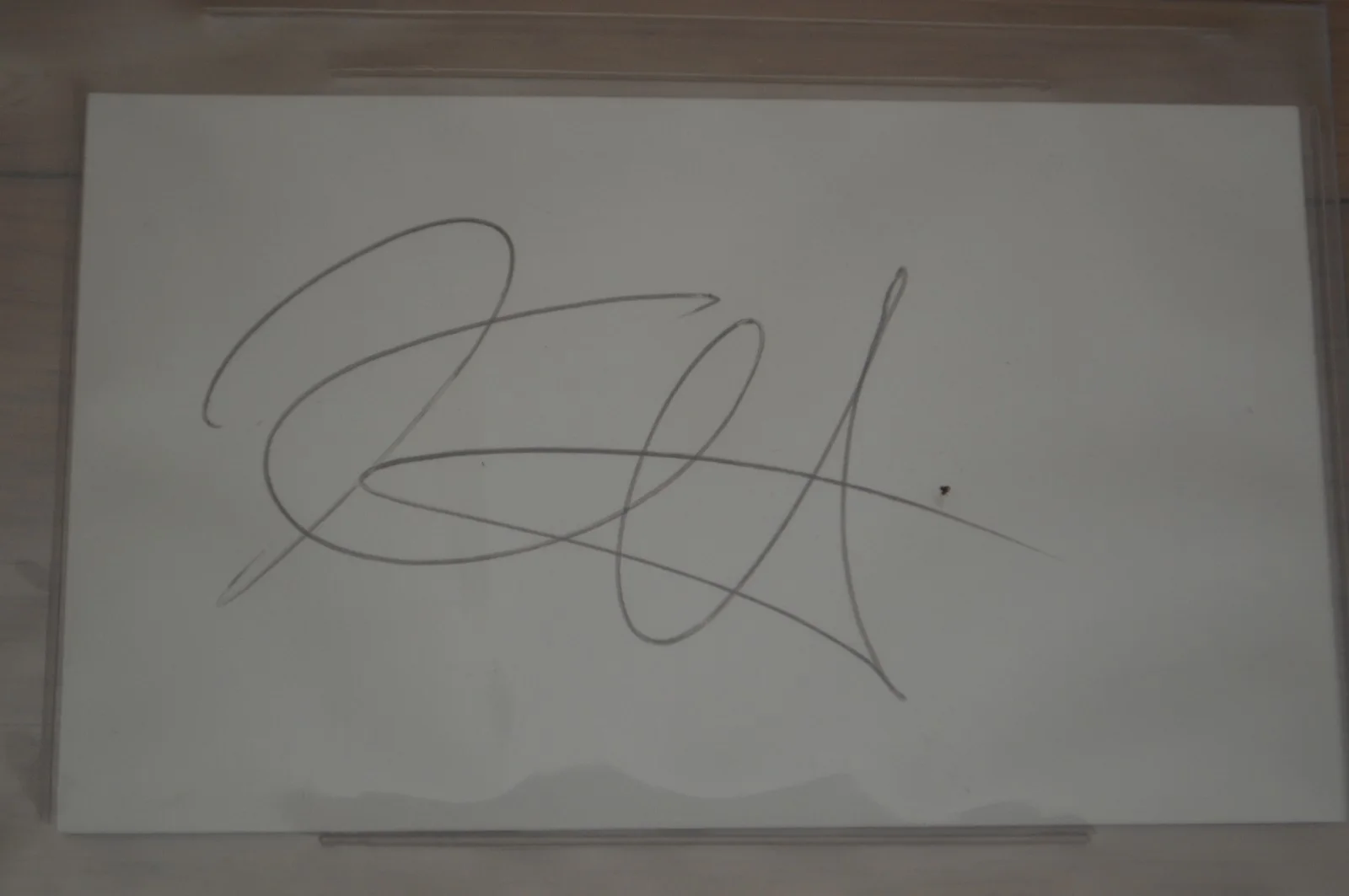 Metallica ~ Kirk Hammett Autographed 3x5 Index Card w/ Beckett Encapsulated COA, image 2