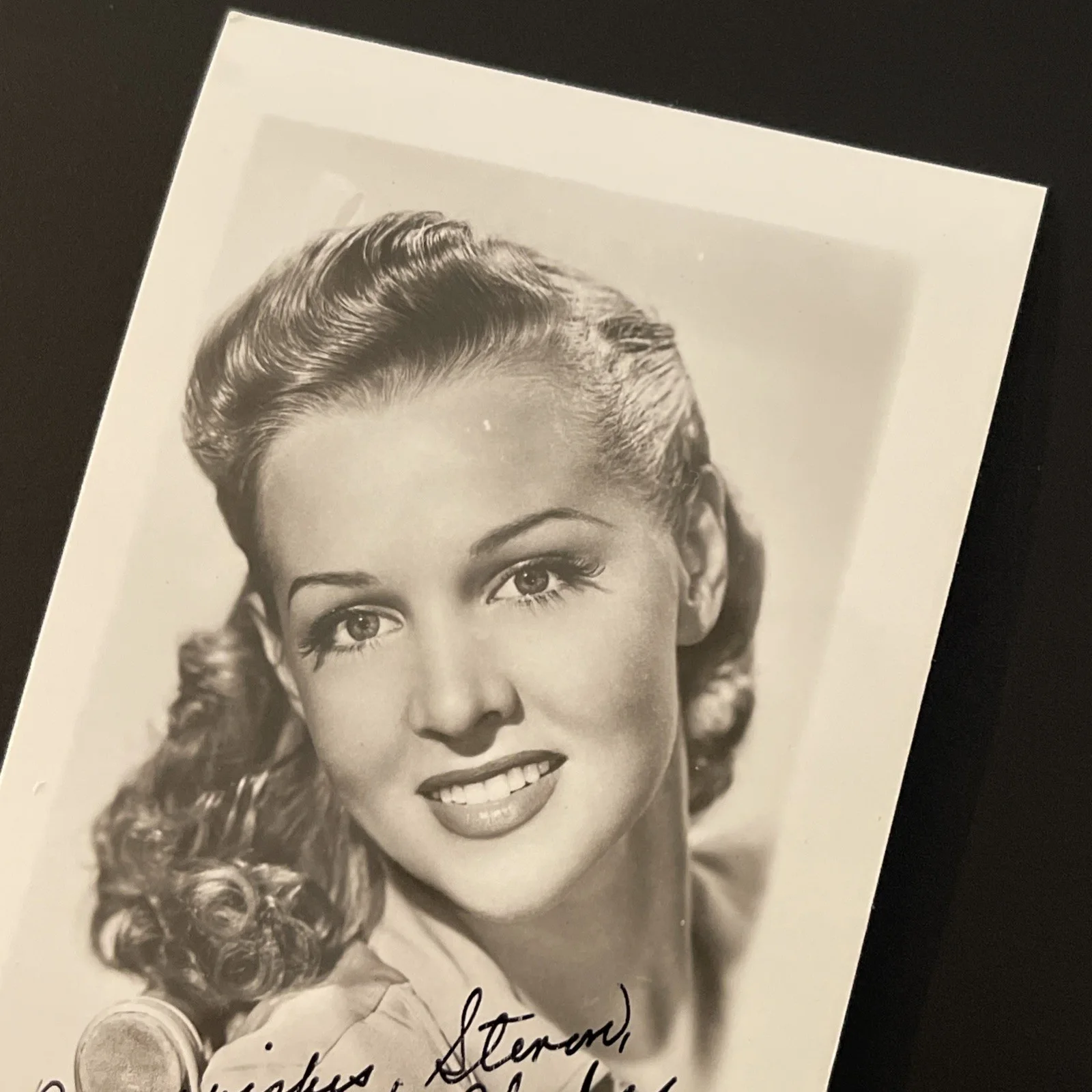 BETTY JANE RHODES 40’s Hollywood Starlet: Signed Celebrity Photo 2.5 x 4”/ KSK, изображение 3