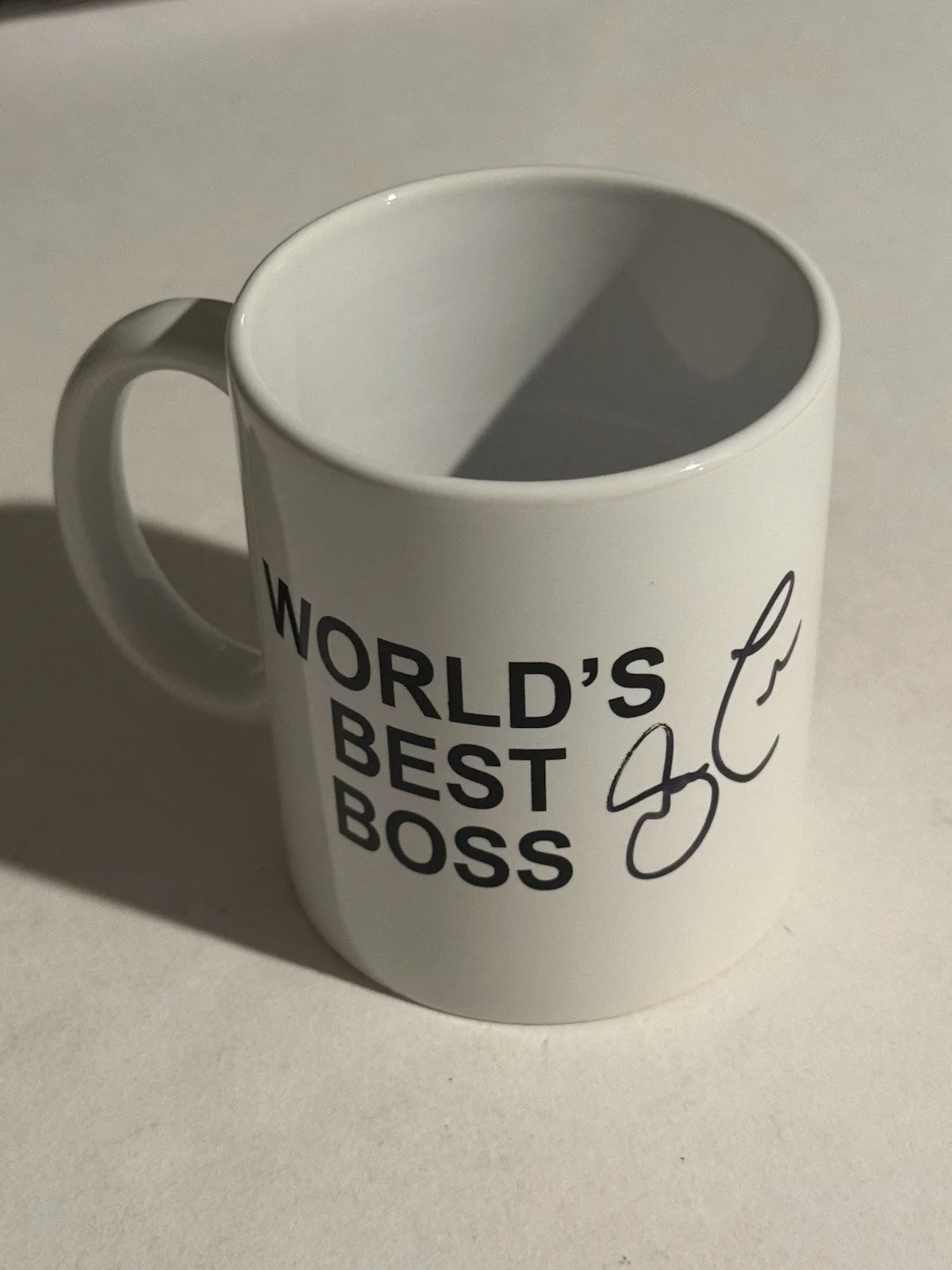 Steve Carrell — STEVE CARELL HAND SIGNED AUTOGRAPHED WORLDS BEST BOSS MUG MICHAEL THE OFFICE COA, изображение 4