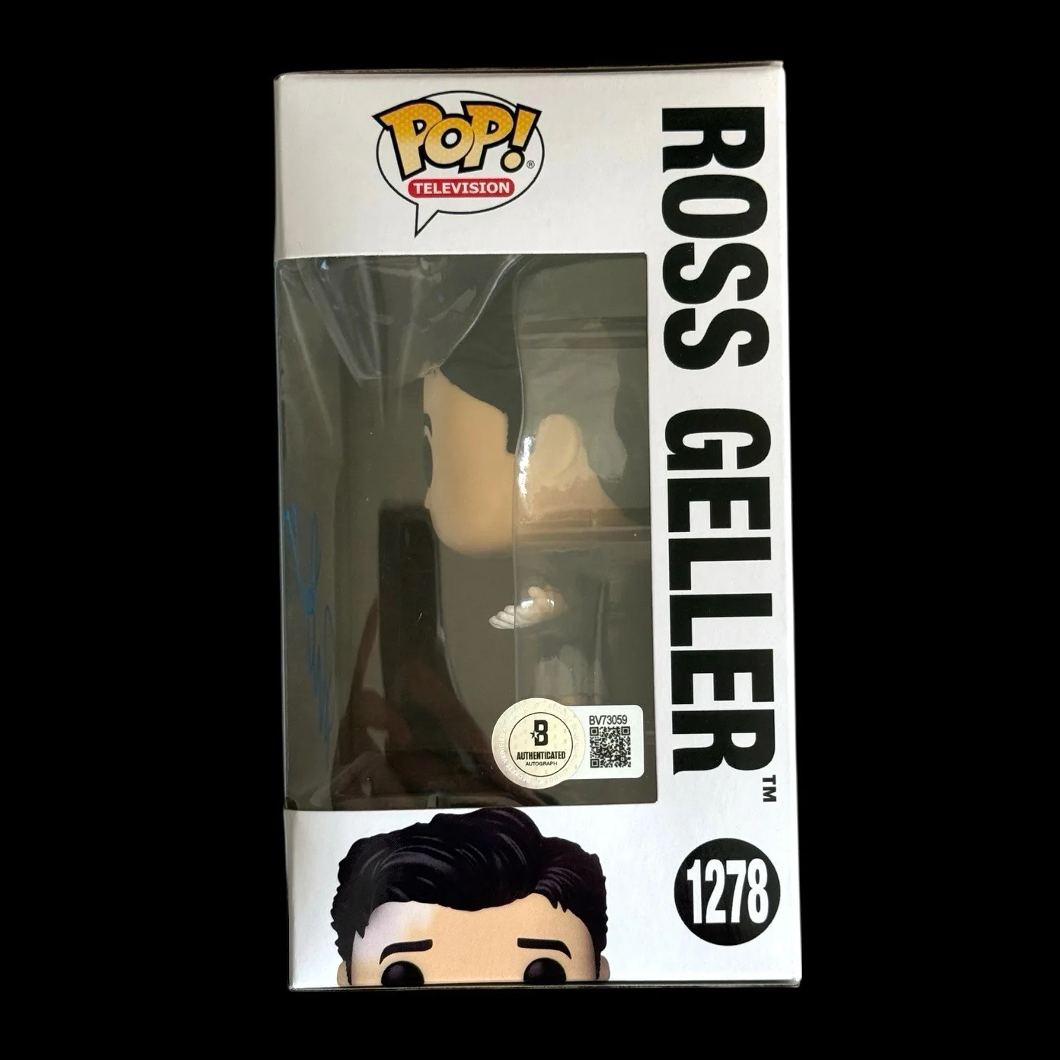 David Schwimmer Signed Ross Geller Funko Pop #1278 BAS Beckett COA Friends, image 2