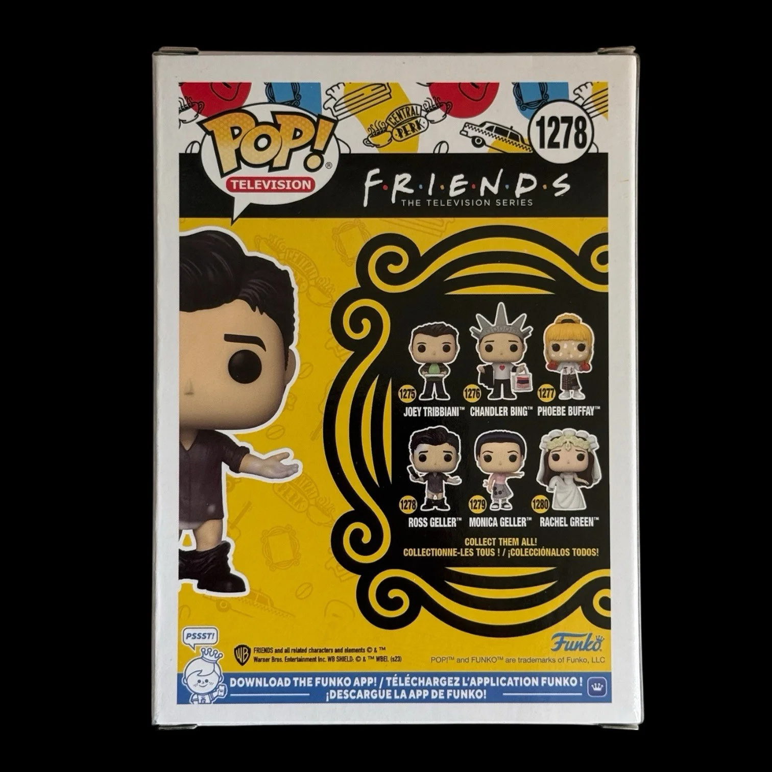 David Schwimmer Signed Ross Geller Funko Pop #1278 BAS Beckett COA Friends, image 3