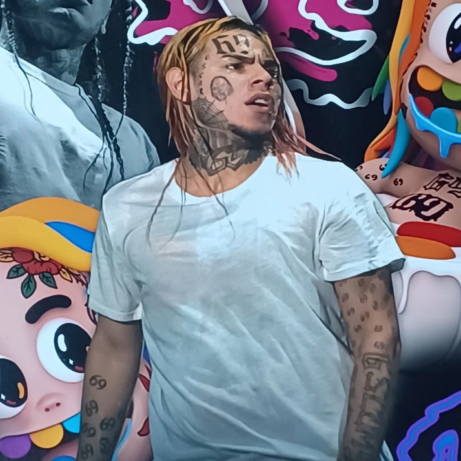 TEKASHI 6ix9ine TATTLE TALES SIGNED 16x20in PHOTO #3. Beckett. Pre-owned, image 3