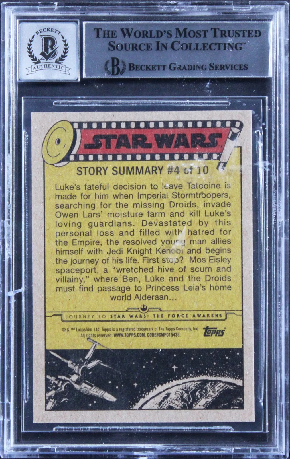 Tim Donaldson, Joe Weber, Andrea Wickman Miller — (3) Donaldson +2 "Jawa" Signed 2015 Star Wars JTTFA #24 Card Auto 10 BAS Slab, изображение 2