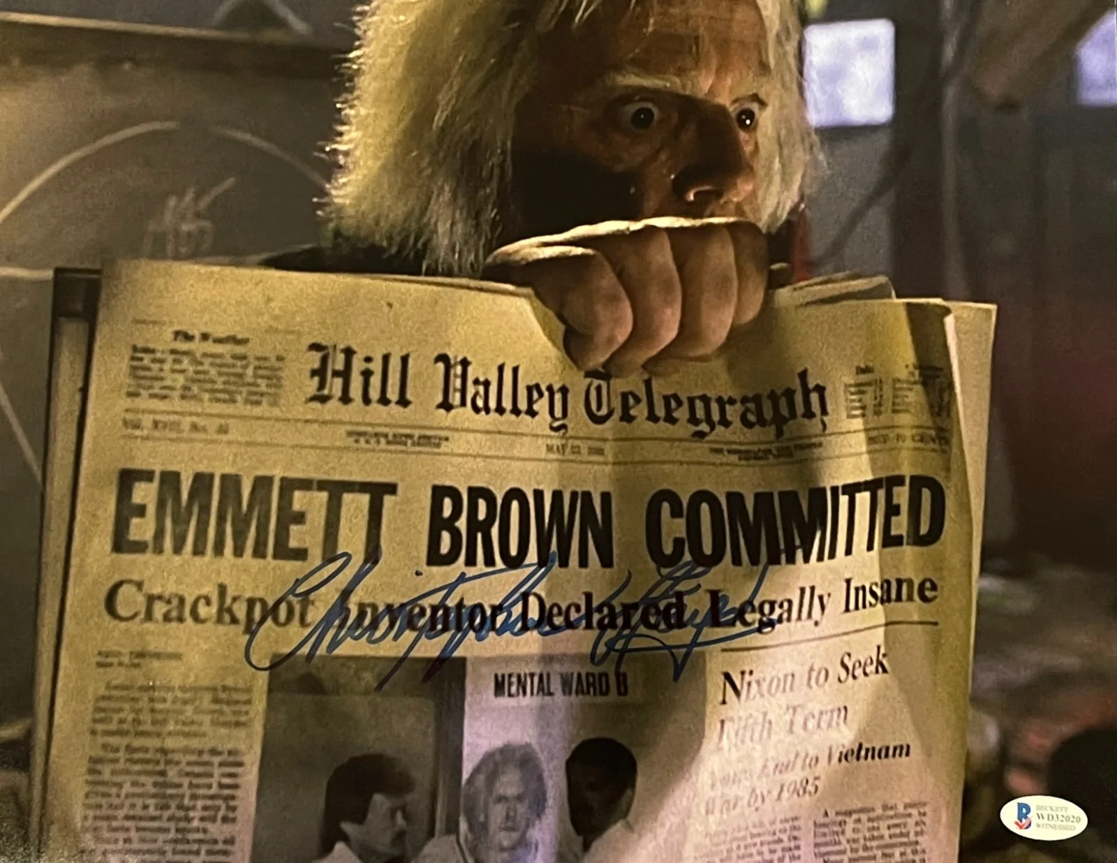 Christopher Lloyd — Christopher Lloyd Signed 11x14 Photo Back to the Future Autograph Proof Beckett