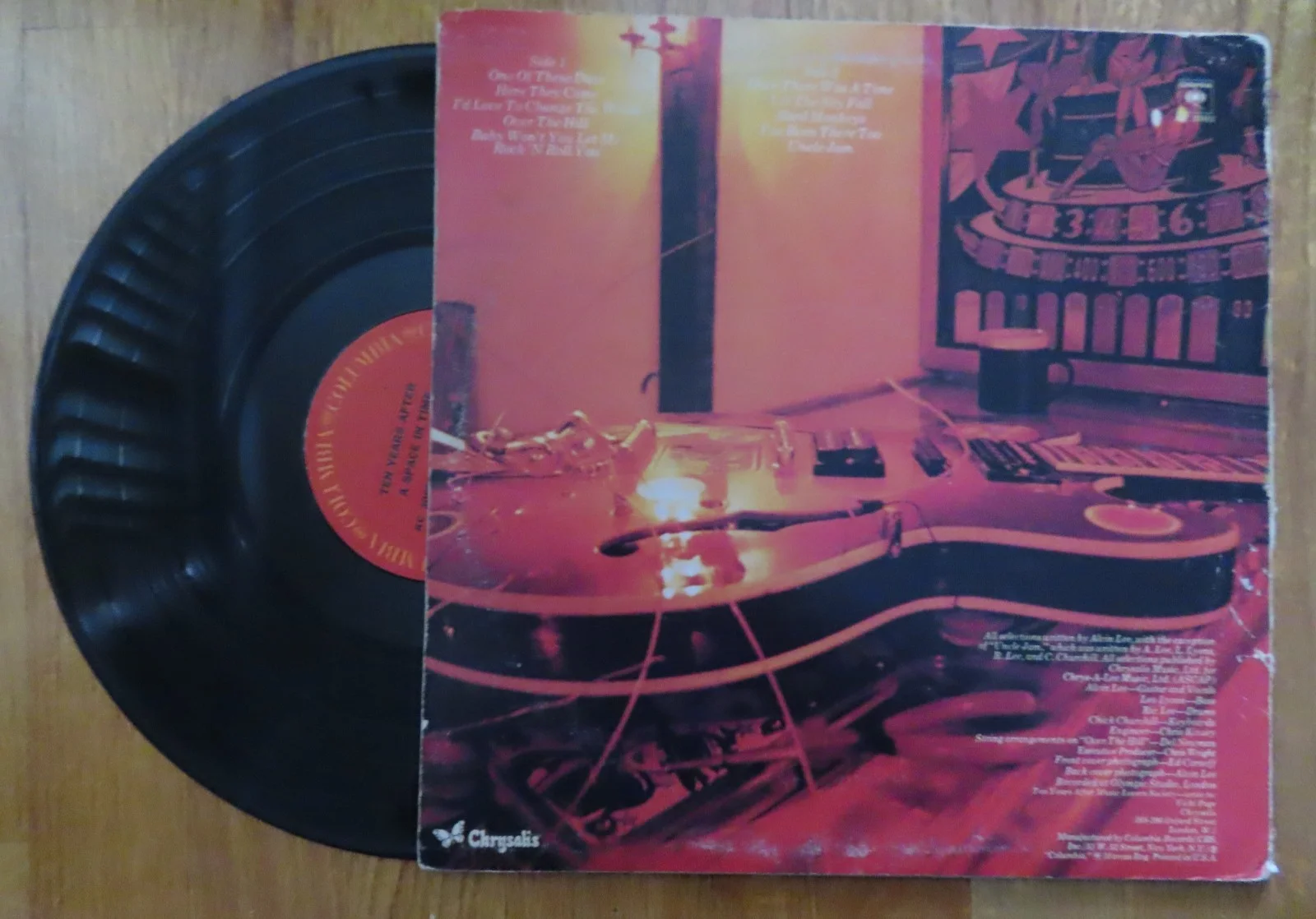 TEN YEARS AFTER signed A SPACE IN TIME Record COA "I'd Love to Change the World", image 4