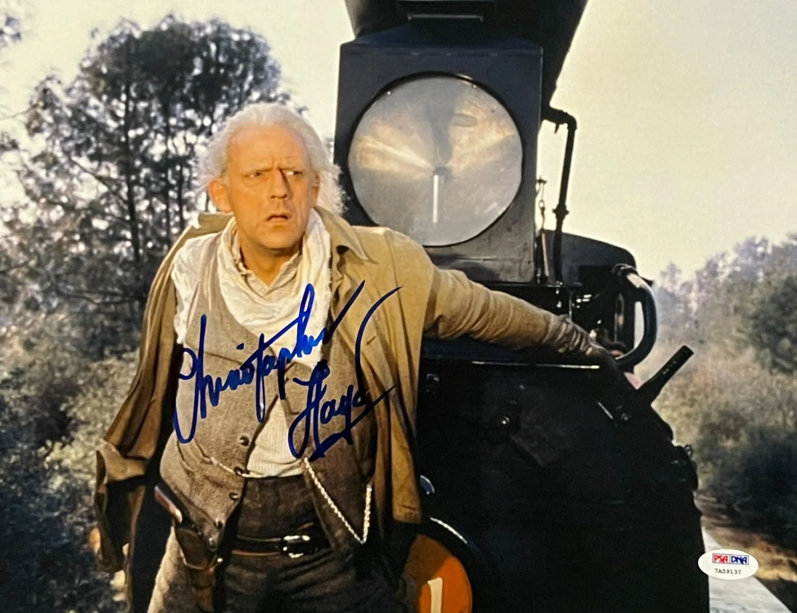 CHRISTOPHER LLOYD — Christopher Lloyd Signed 11x14 Photo Back to the Future Autograph Proof PSA DNA