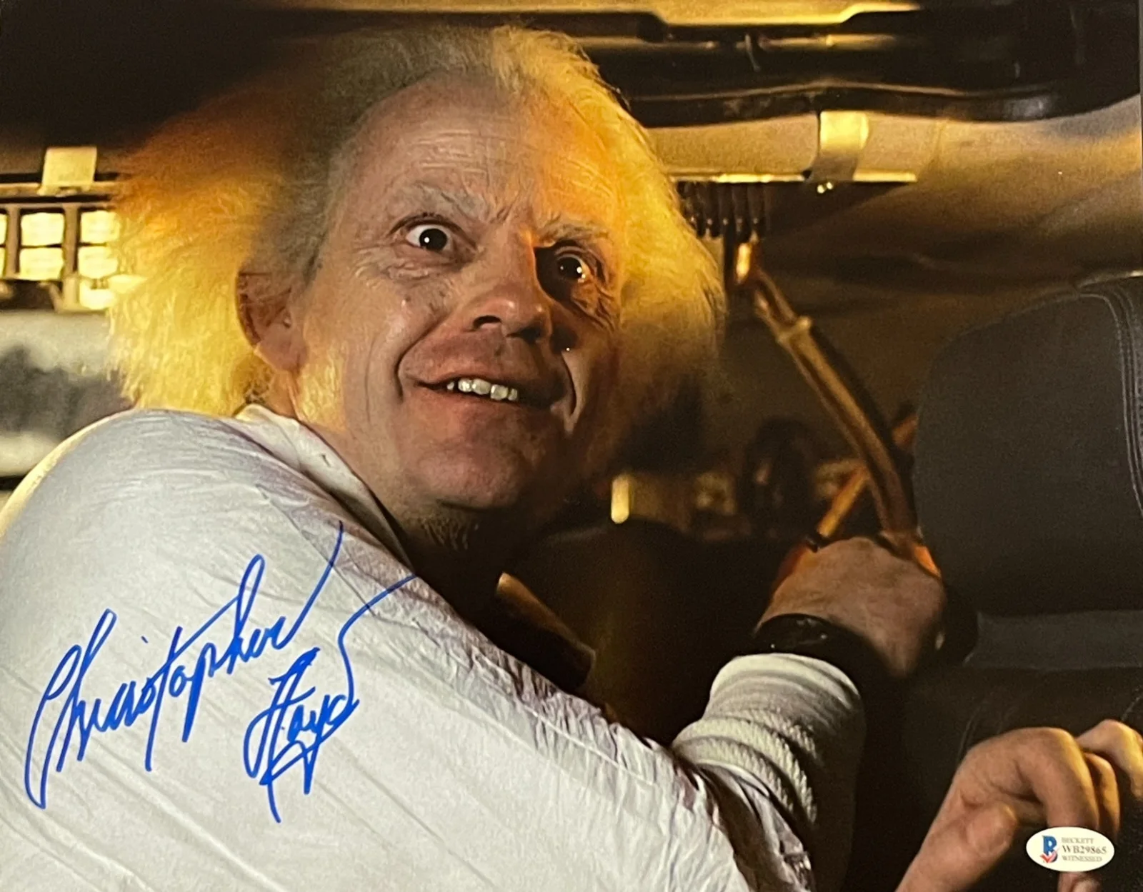 CHRISTOPHER LLOYD — Christopher Lloyd Signed 11x14 Photo Back to the Future Autograph Proof Beckett