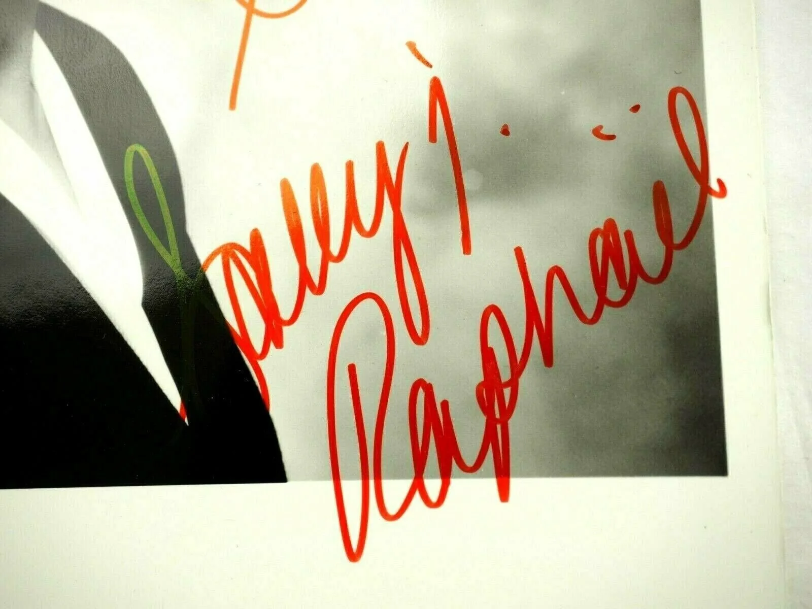 Sally Jessy Raphael — Sally Jessy Raphael Autograph Red Felt Pen B&W 8" x 10" Photo, image 2
