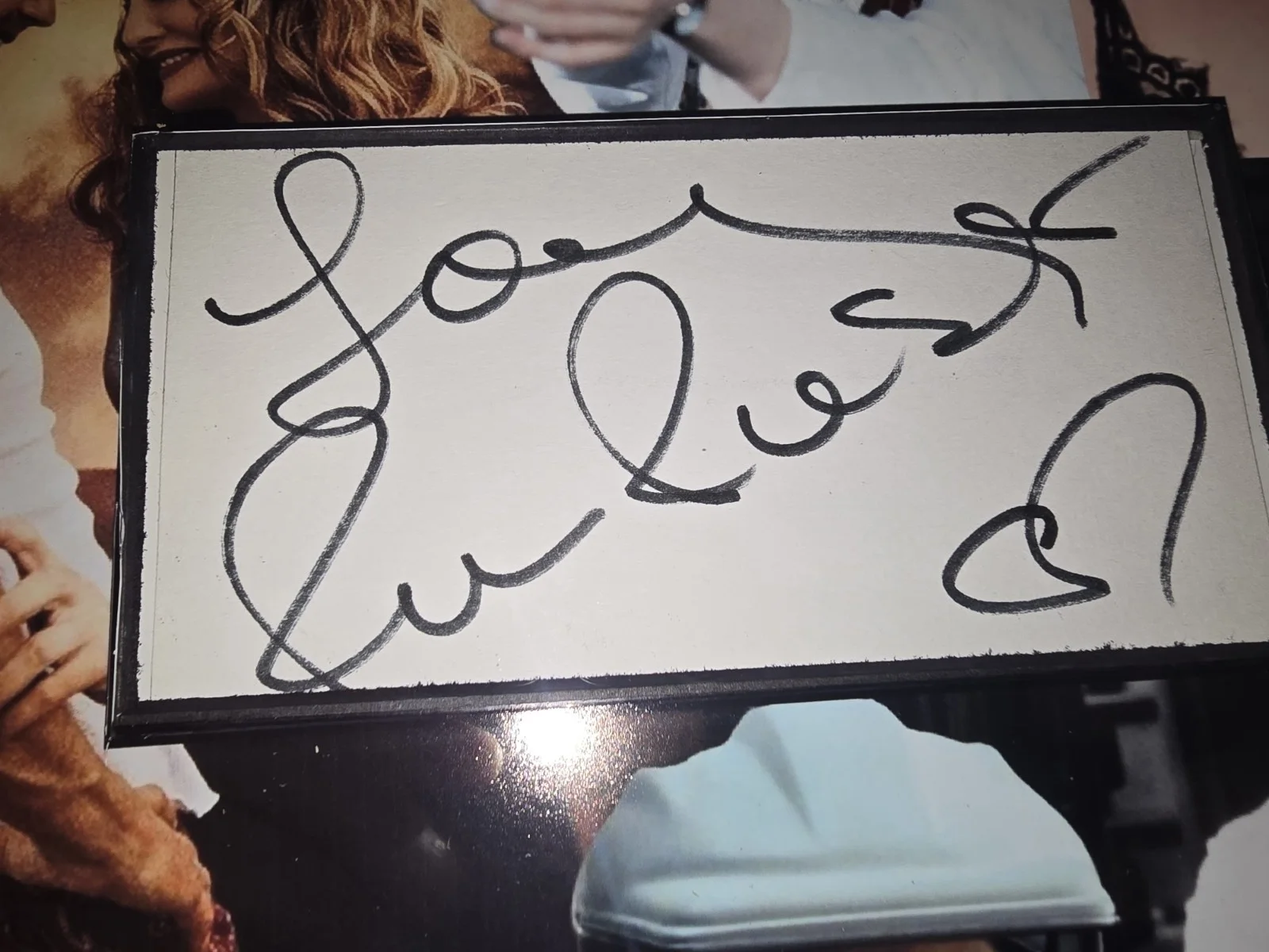 Rene Russo — Rene Russo Framed Autographed 3x5 JSA COA, image 4