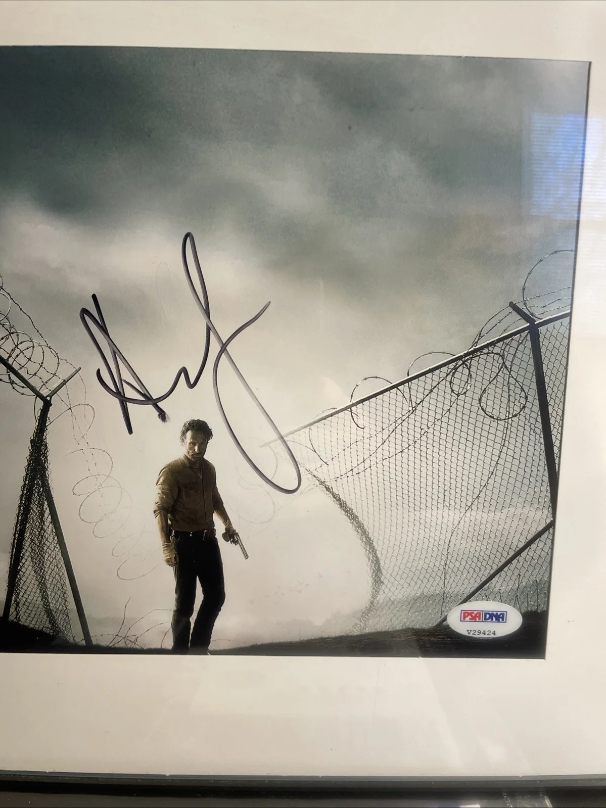 Andrew Lincoln Signed 8x10 - PSA COA - Framed and Matted - Walking Dead, image 3