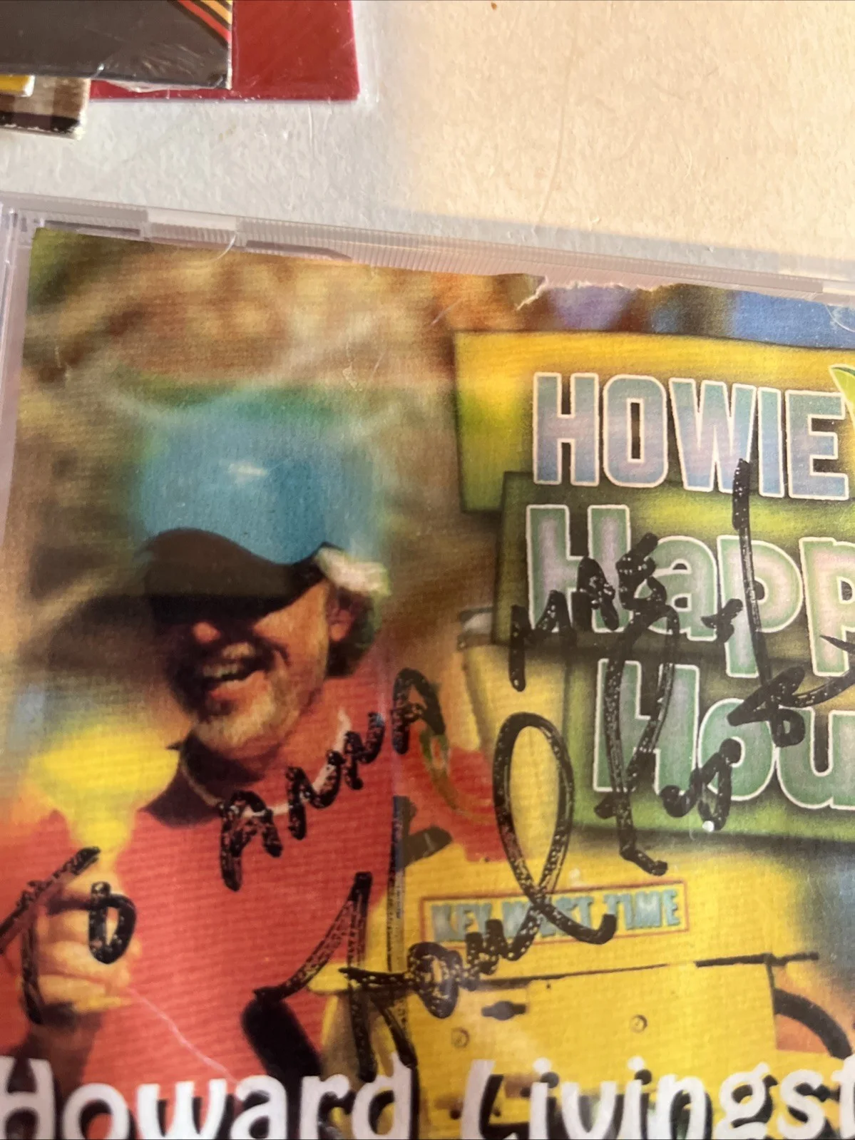 Howard Livingston CD Inlays W/ Autograph (No Disc). Tropical Rock. AG, изображение 3