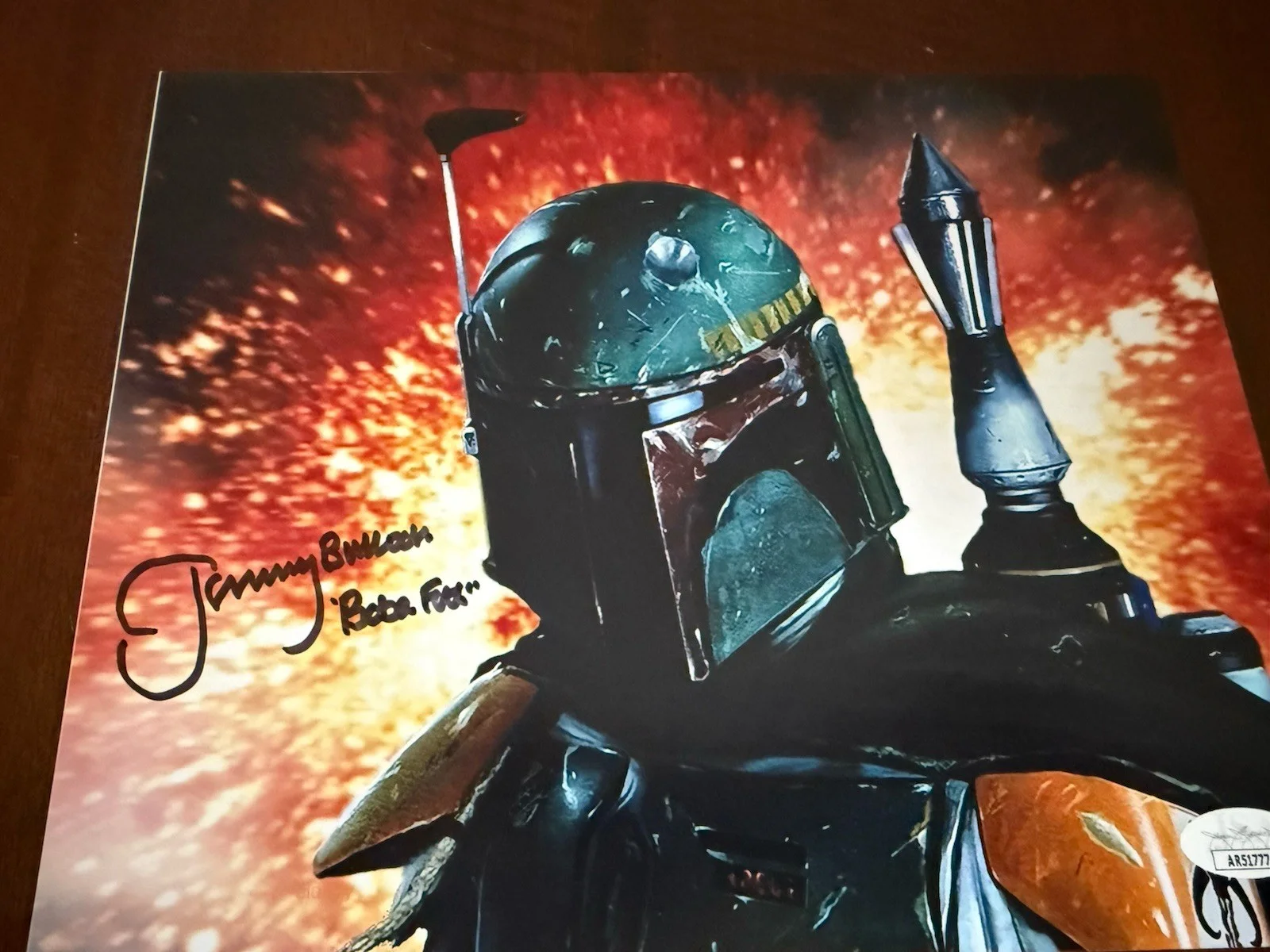 Jeremy Bulloch — Rare Hand Signed Jeremy Bulloch Boba Fett Autographed Star Wars JSA COA 10x8, изображение 5